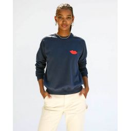 Sweatshirt - Navy/Lips