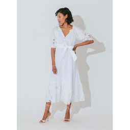 Marin Midi Dress - Bright White