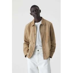 Suede Blouson Jacket