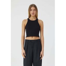 Cropped Tank - Black