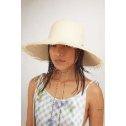 Swan Hat in Natural Toquilla Straw