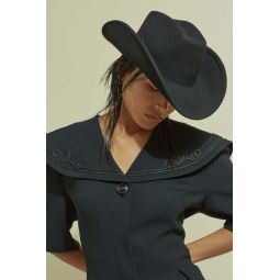 Wool Cowboy Hat - Black