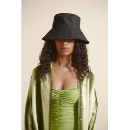 Ebi Bucket Hat in Black Denim