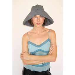 Iona Hat - Blue Plaid