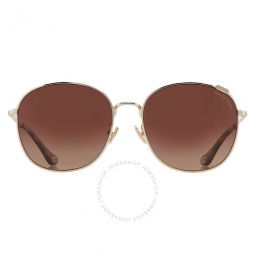 Polarized Brown Round Ladies Sunglasses