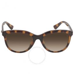 Polarized Brown Gradient Oval Ladies Sunglasses