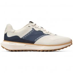Cole Haan GrandPro Ashland Golf Shoes - Ivory/Navy Blazer Blue
