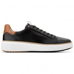 Cole Haan GrandPro Topspin Golf Shoes - Black/Pecan Brown/Optic White