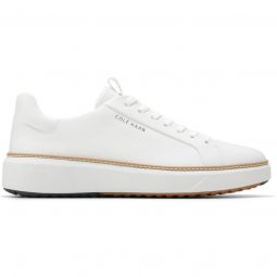 Cole Haan GrandPro Topspin Golf Shoes - Optic White/Natural