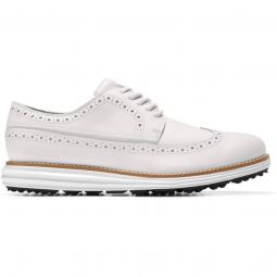 Cole Haan OriginalGrand Wingtop Oxford Golf Shoes - Optic White/Natural/Optic White