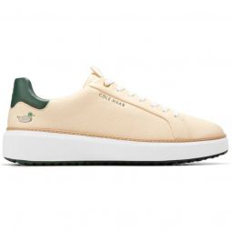 Cole Haan GrandPro Topspin Golf Shoes - Vanilla/Trekking Green/Optic White