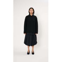 Asymmetric Wool Sweater - Black