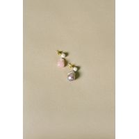 COMPLETEDWORKS Nebula Pearl & Pink Bio Resin Earrings