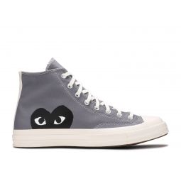 Comme des Garcons PLAY x Chuck 70 High Steel Gray