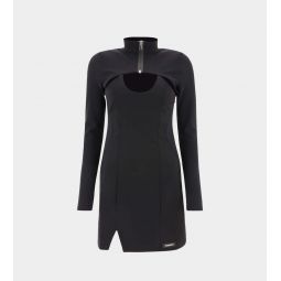 Hybrid Tailored Dress - Black