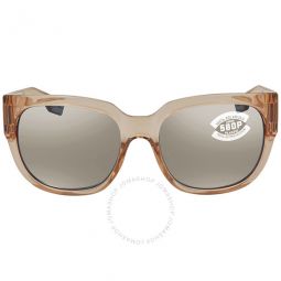 Waterwoman Copper Silver Mirror Polarized Polycarbonate Ladies Sunglasses WTW 252 OSCP 55