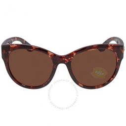 MAYA Copper Polarized Polycarbonate Ladies Sunglasses