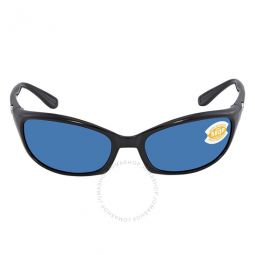 Harpoon Blue Mirror Polarized Plastic Rectangular Sunglasses