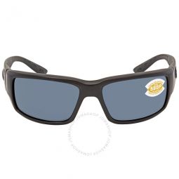 FANTAIL Grey Polarized Polycarbonate Mens Sunglasses