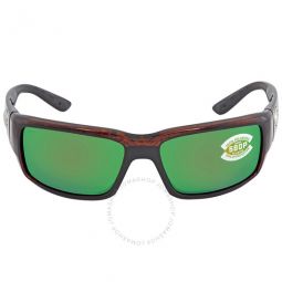 Fantail Green Mirror Polarized Polycarbonate Unisex Sunglasses TF 10 OGMP 59