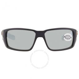 FANTAIL PRO Grey Silver Mirror Polarized Glass Mens Sunglasses