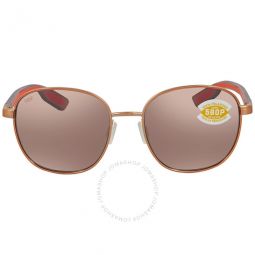 Egret Copper Silver Mirror Polarized Polycarbonate Unisex Sunglasses