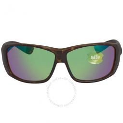 Cat Cay Green Mirror Rectangular Mens Sunglasses