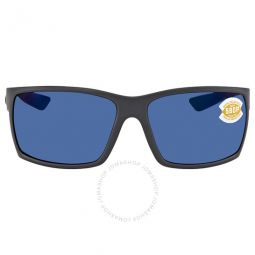 REEFTON Blue Mirror Polarized Polycarbonate Mens Sunglasses RFT 98 OBMP 64