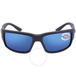 Fantail Blue Mirror Polarized Glass Mens Sunglasses TF 01 OBMGLP 59