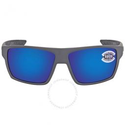 BLOKE Blue Mirror Polarized Glass Mens Sunglasses BLK 127 OBMGLP 61