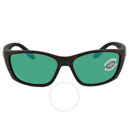 FISCH Green Mirror Polarized Glass Mens Sunglasses