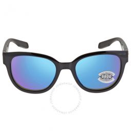 SALINA Polarized Blue Mirror Glass Ladies Sunglasses