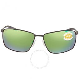 TURRET Green Mirror Polarized Polycarbonate Mens Sunglasses