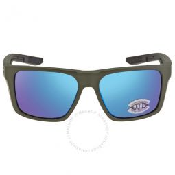 LIDO Blue Mirror Polarized Glass Mens Sunglasses