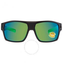 DIEGO Green Mirror Polarized Polycarbonate Mens Sunglasses