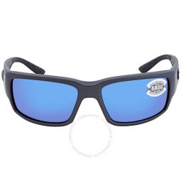 Fantail Blue Mirror Polarized Glass Mens Sunglasses TF 98 OBMGLP 59