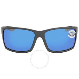 REEFTON Blue Mirror Polarized Glass Mens Sunglasses RFT 98 OBMGLP 64