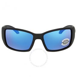 BLACKFIN Blue Mirror Polarized Glass Mens Sunglasses BL 11 OBMGLP 62