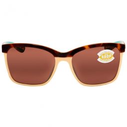 ANAA Brown Polarized Polycarbonate Ladies Sunglasses ANA 105 OCP 55