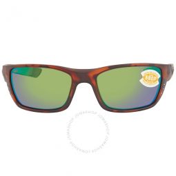 WHITETIP Green Mirror Polarized Polycarbonate Mens Sunglasses WTP 66 OGMP 58