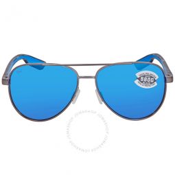 PELI Blue Mirror Polarized Glass Pilot Sunglasses