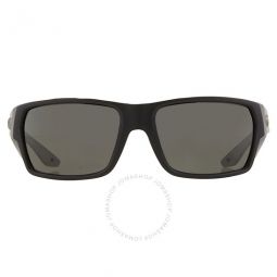 Tailfin Grey Polarized Glass Rectangular Mens Sunglasses