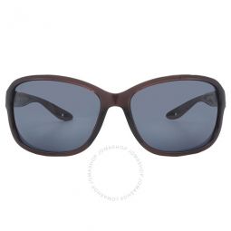 SEADRIFT Grey Polarized Polycarbonate Rectangular Ladies Sunglasses
