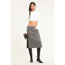 Courreges Milano Knit Cropped Cardigan