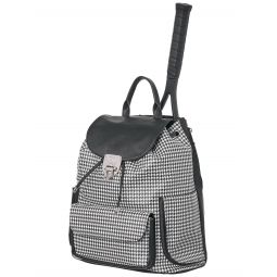 Court Couture Hampton Houndstooth Backpack Black