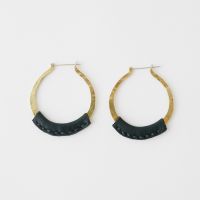 leather eva earrings
