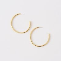 belle earrings - brass