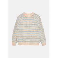 Phoebe Striped Sweater - Natural/Sky Blue