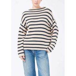 Lamis Cotton Sweater - Nautical Stripe