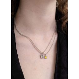 Necklace Set - Silver/Yellow/Black